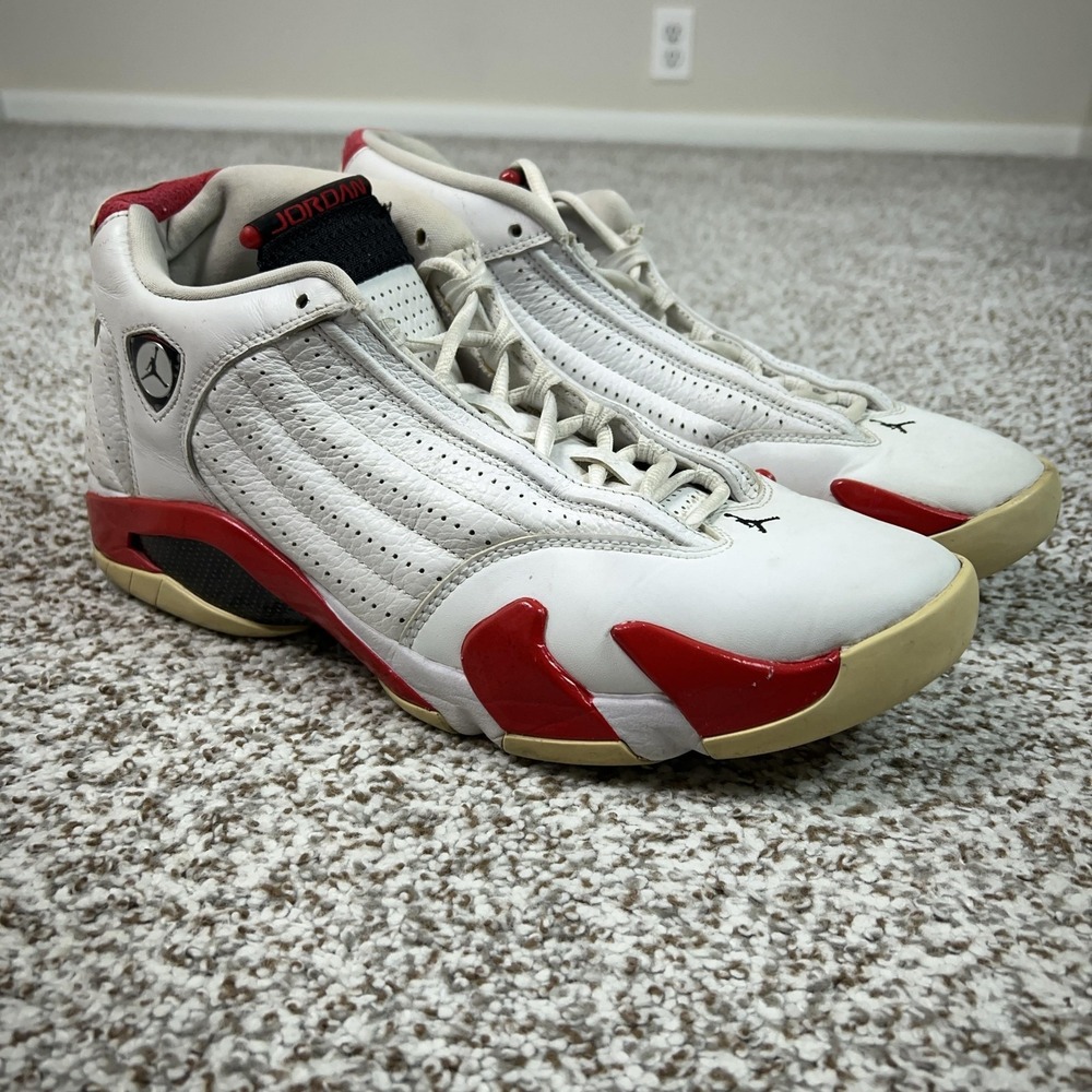 Jordan Shoes Mens Size 11 White Red Air Jordan 14 Retro Rip Hamilton Sneakers
